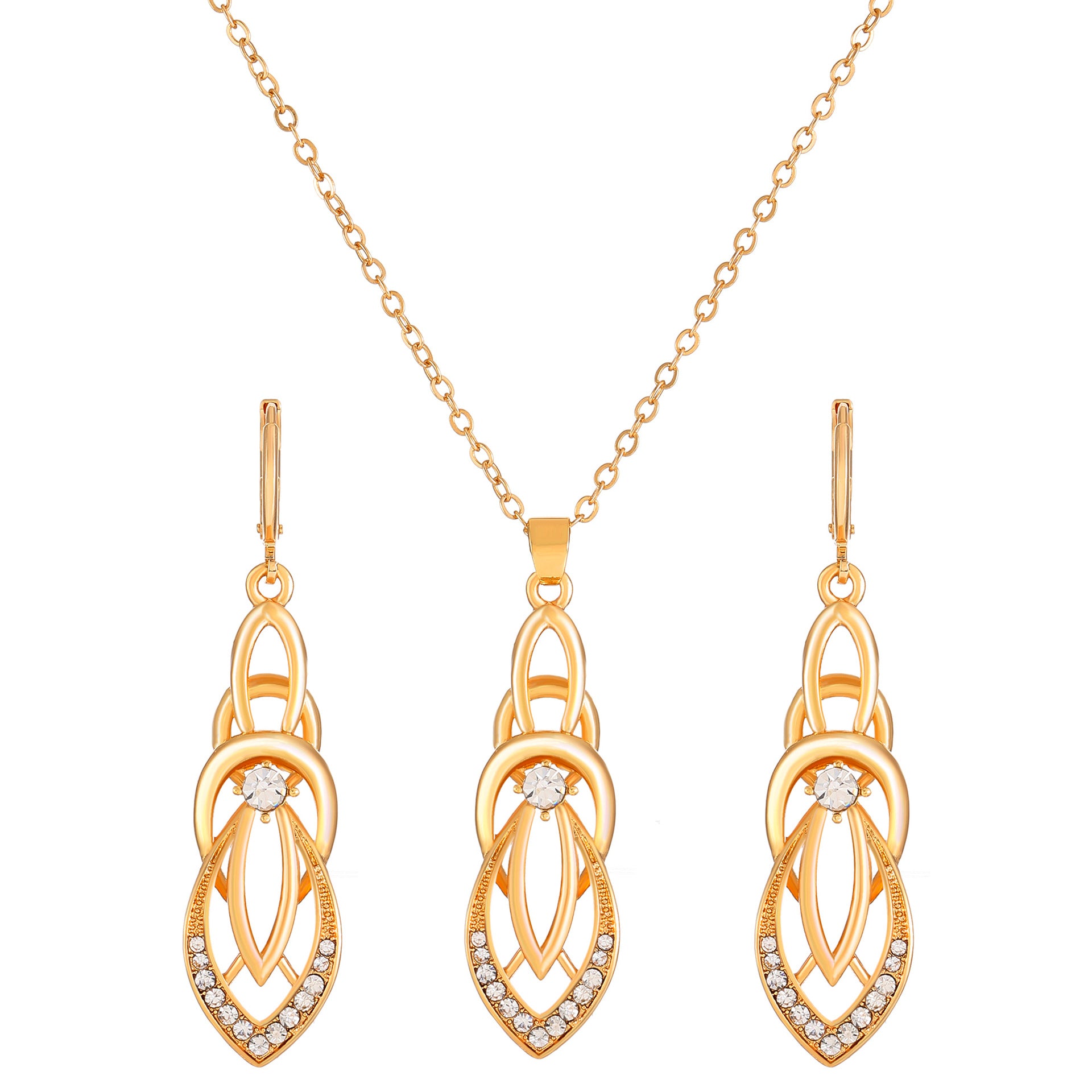 Conjunto de joyería de aretes de aleación de mariposa de diamante al por mayor